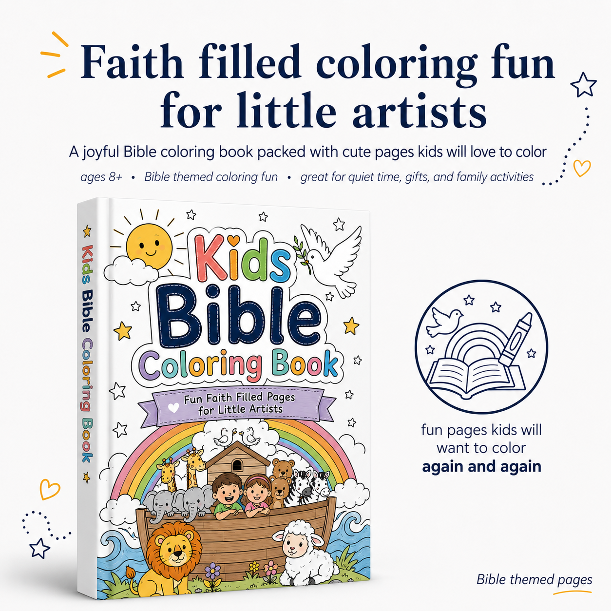 Kids Coloring Book (Bible Edition)